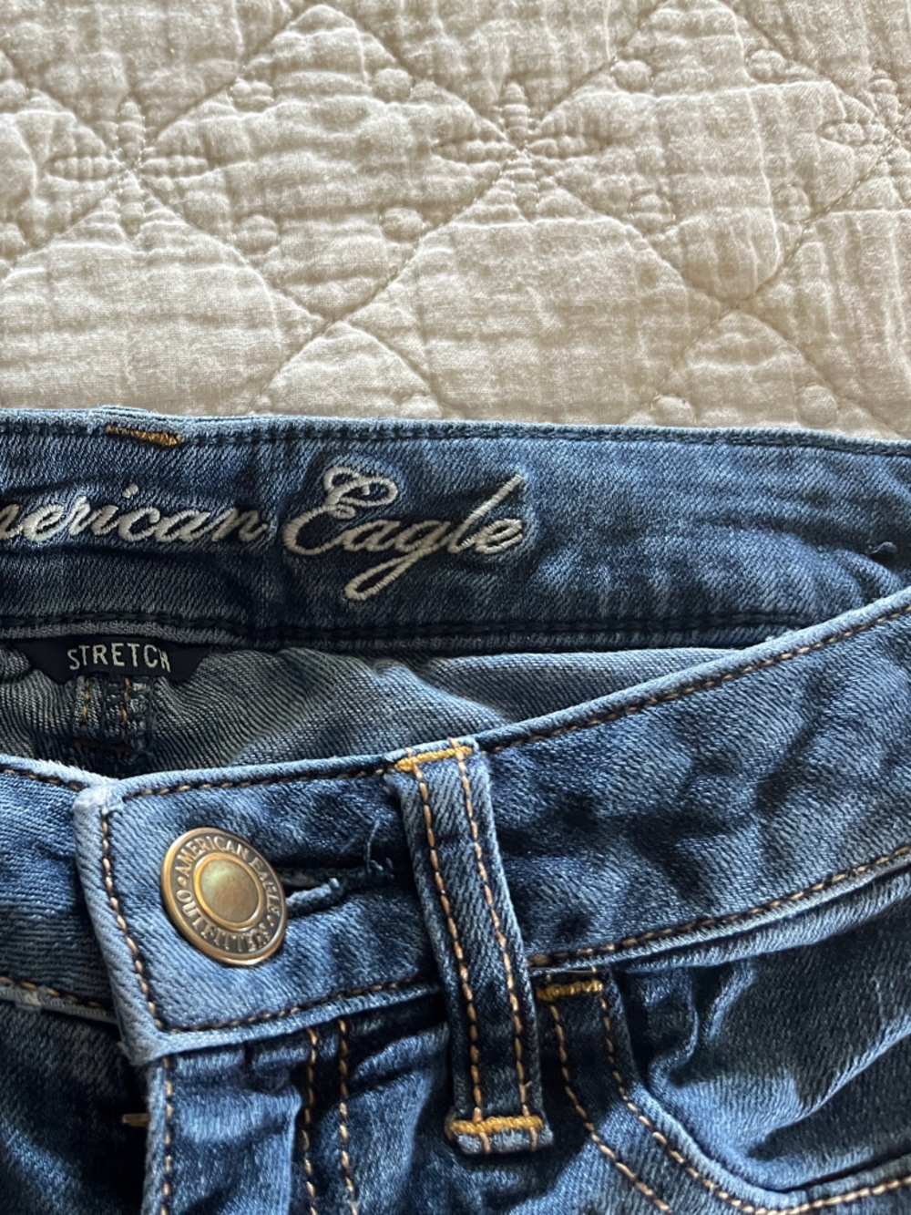 American Eagle Outfitters Medium Blue Stretch Jeggings